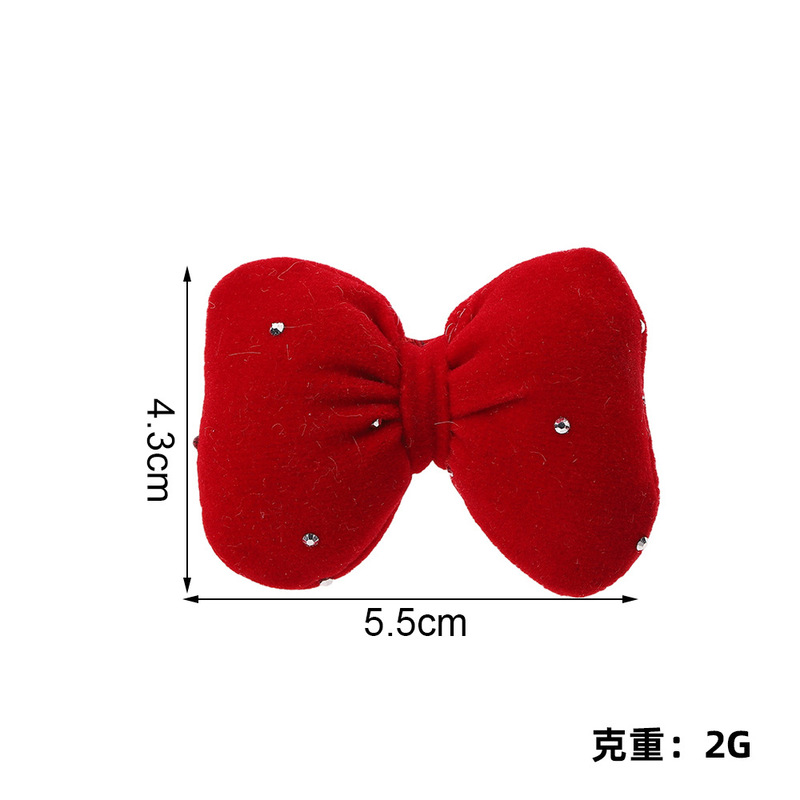 布艺烫钻蝴蝶结辅料发夹饰品配件半成品蝴蝶结百搭蝴蝶结服饰配件|undefined