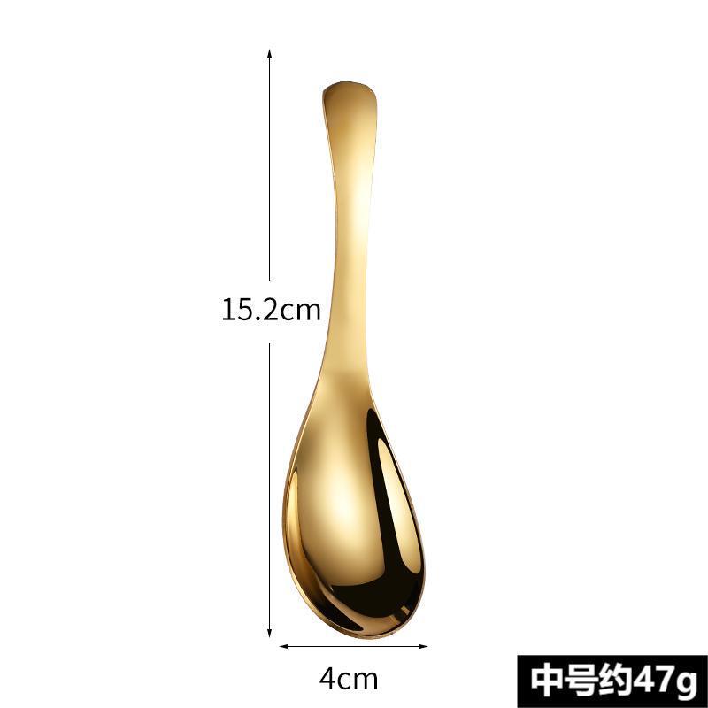 ステンレス製スイカスプーン、宮廷風スプーン、高級感のある食事用スプーン、食器、厚手スプーン、家庭用大型スプーン、揭陽食器工場|undefined