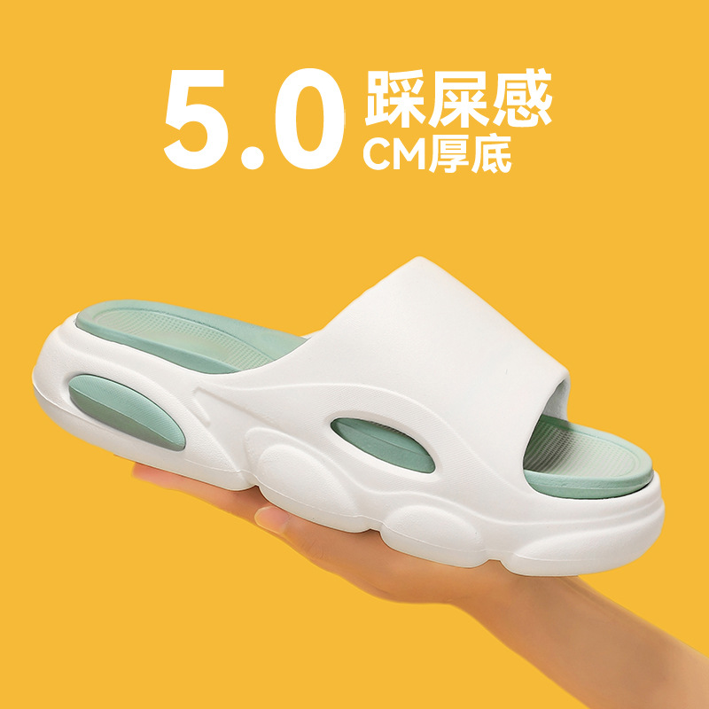 Zapatillas deportivas desmontables para hombre verano suela gruesa sensación de mierda chanclas interior y exterior antideslizantes eva sandalias y zapatillas