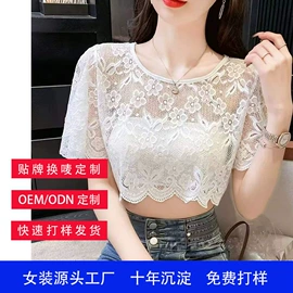 蕾丝衫雪纺衫;女式T恤;女式打底衫