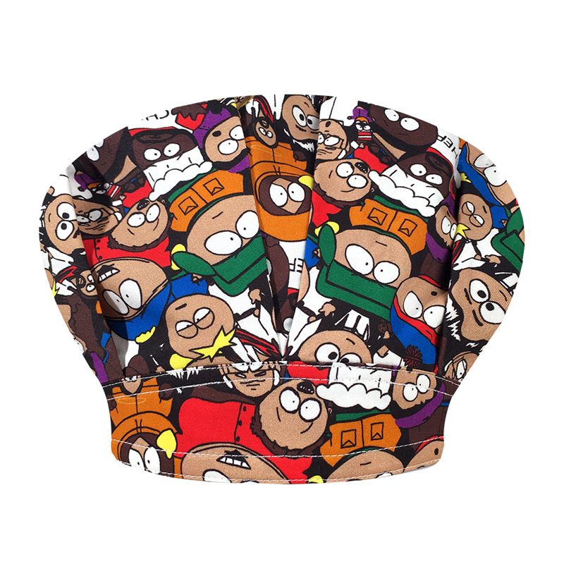 Un gran número de en stock de gama alta de algodón impreso tapa de cirugía oral dental hembra doctor enfermera Pelo Largo cerrado dedo del pie gorra mullida