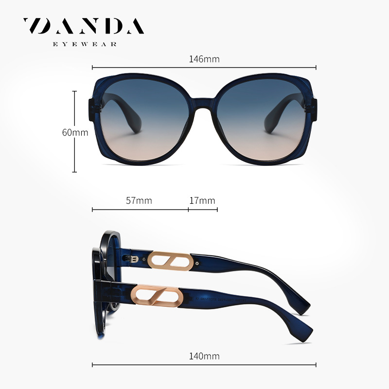 Nuevas gafas de sol polarizadas TR7558 Fashion Street Shooting Ladies Gafas de sol al aire libre Gafas de sol polarizadas con protección solar