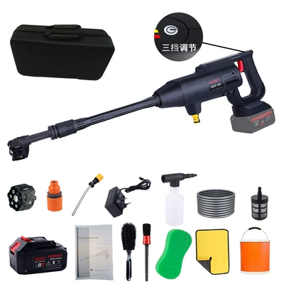 Portable car washer Machine car household high-pressure car washing - 98vf-885-3-speed-speed-control-turbo-european-gauge