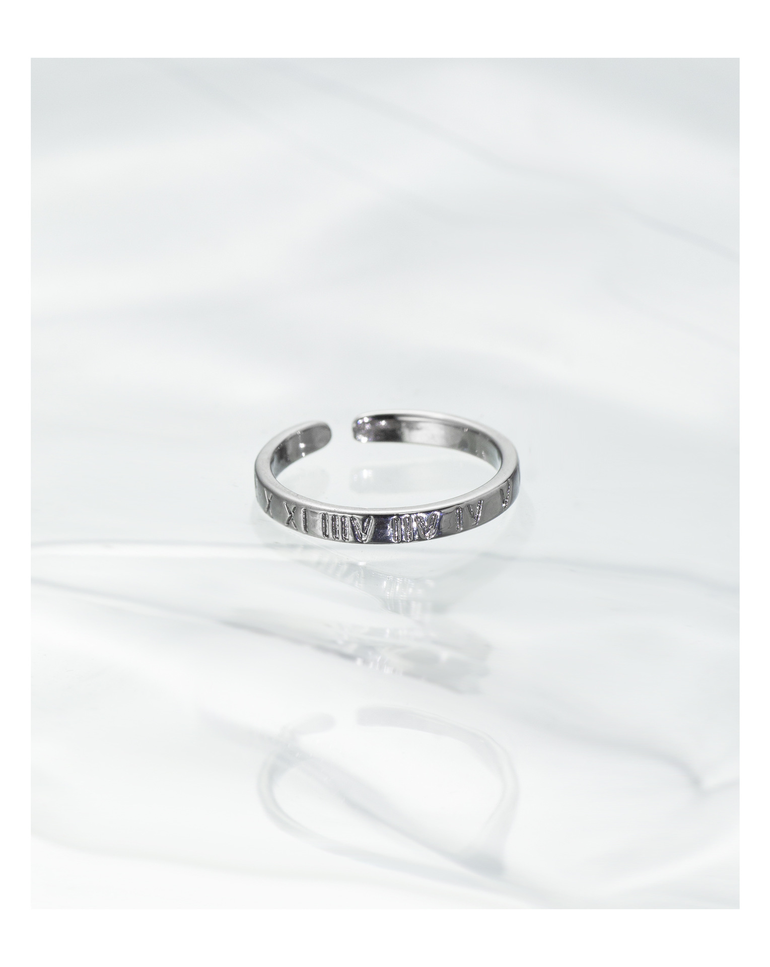 Fashion Geometric Copper Plating Zircon Open Ring 1 Piece