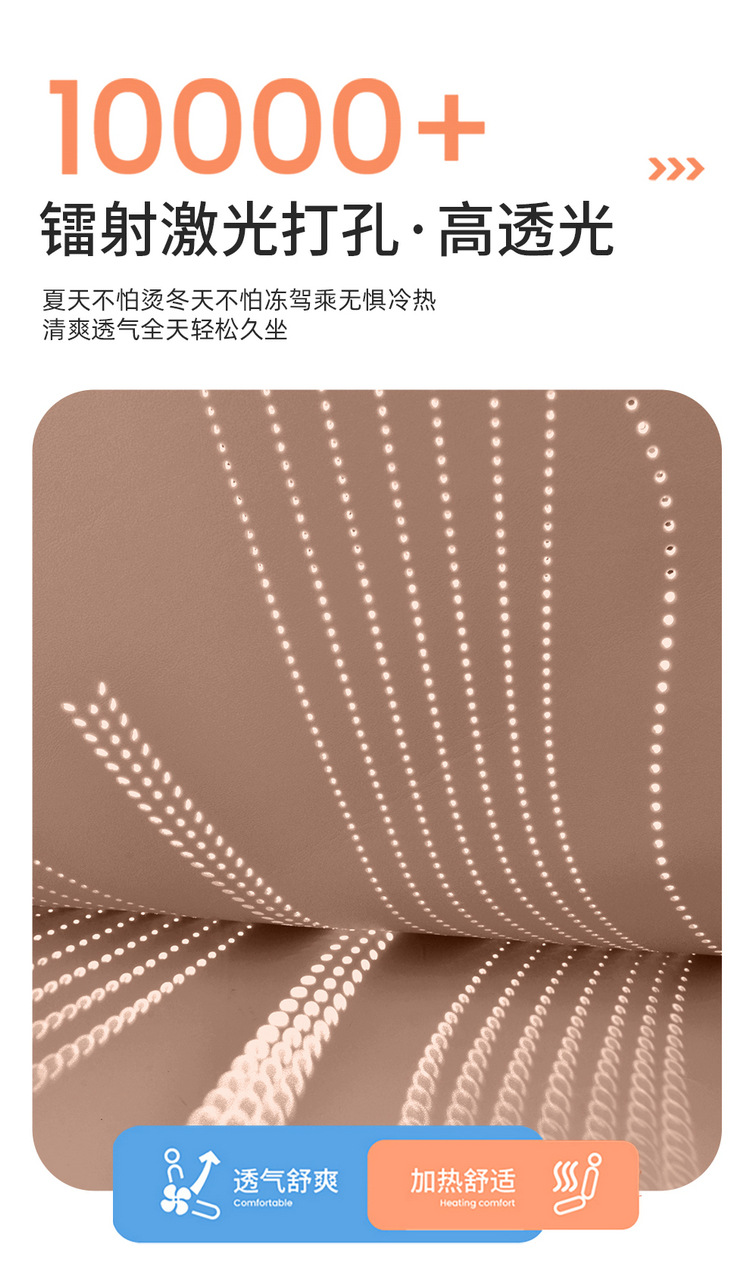 Wuling Binguo S Special Seat Cushion, Universal Suede Leather Saddle Pad for All Seasons, All-Inclusive Seat Cover, Breathable Ultra-Thin Seat Cover