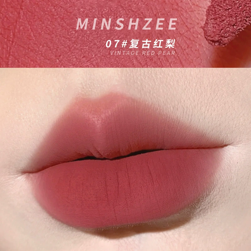 Lip glaze secret garden Mingxizhi — матовая бархатная помада для губ со слабым отбеливанием, высокая точность, рекомендованный помада