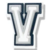 Black and white letter V