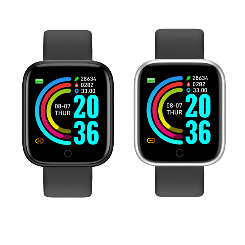 Y68 D20 Macaron Relógio Fitness Bracelete smart bracelet sports…