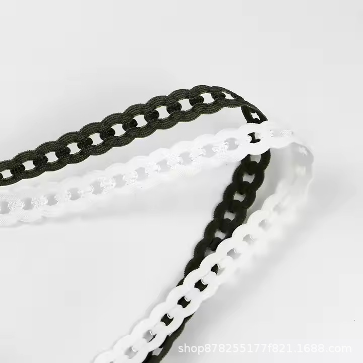 1.5 センチメートル銅貨弾性ゴムバンドヘアアクセサリーレース DIY 装飾衣類アクセサリー 8 形状弾性ロープ|undefined