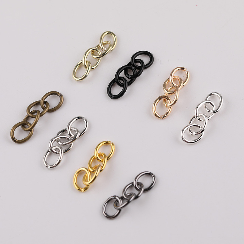 Simple and Versatile O-Chain Four-Section Chain Metal Extension Chain DIY Jewelry Accessories Keychain Connecting Chain Materials Wholesale Simple and Versatile O-Chain Four-Section Chain Metal Extension Chain DIY Jewelry Accessories Keychain Connecting Chain Materials Wholesale