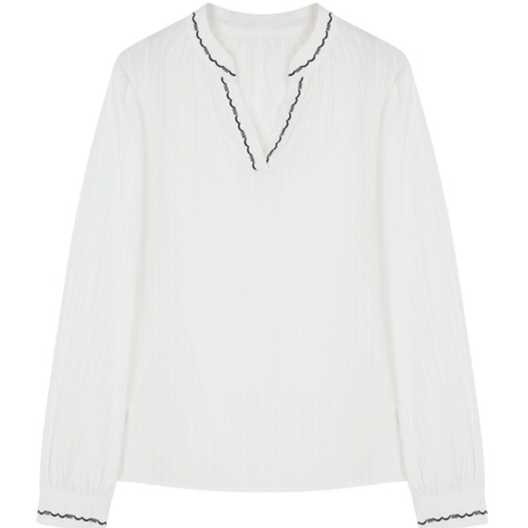 Elegant retro thin spring design shirt