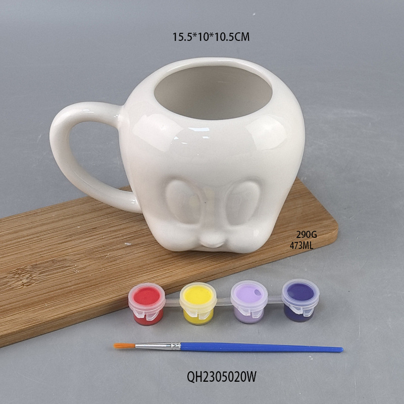 Selección estricta de Navidad creativa limitada árbol de Navidad americano con tazas de cerámica de tapa blanca pura taza de café taza de pareja