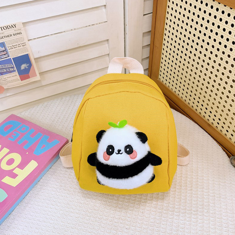 Cute bolso de niña, caricatura, mini panda, mochila infantil, mochila de jardín de infantes, mochila de clase pequeña