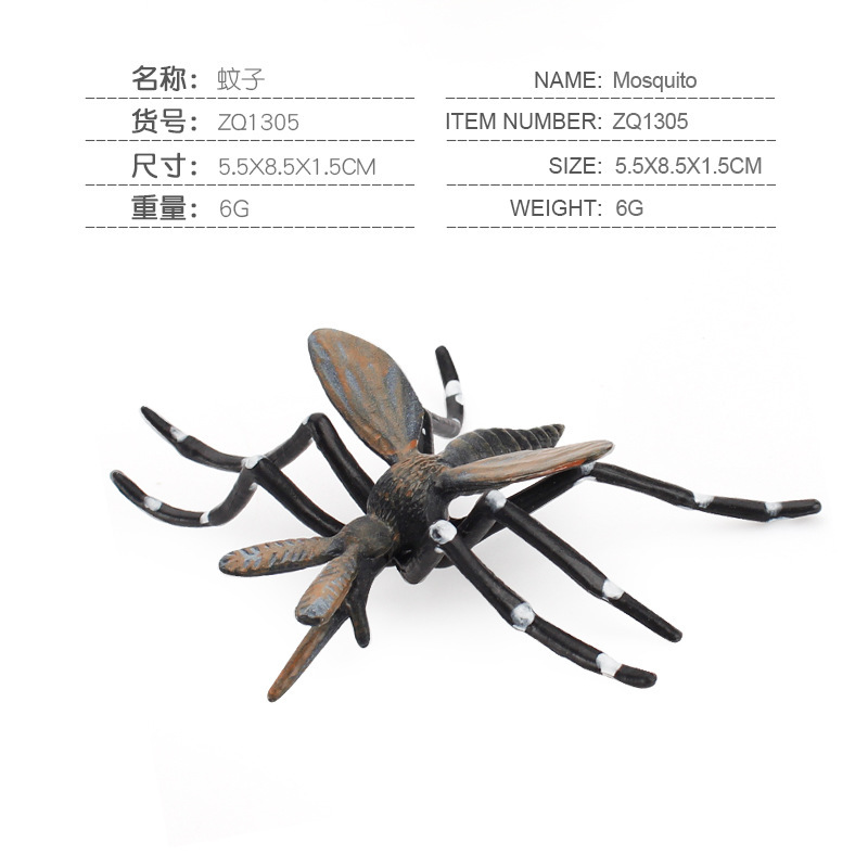 Sólido artificial abeja araña mariposa Naruto ciempiés insecto modelo animal juguete de los niños arena bandeja Decoración