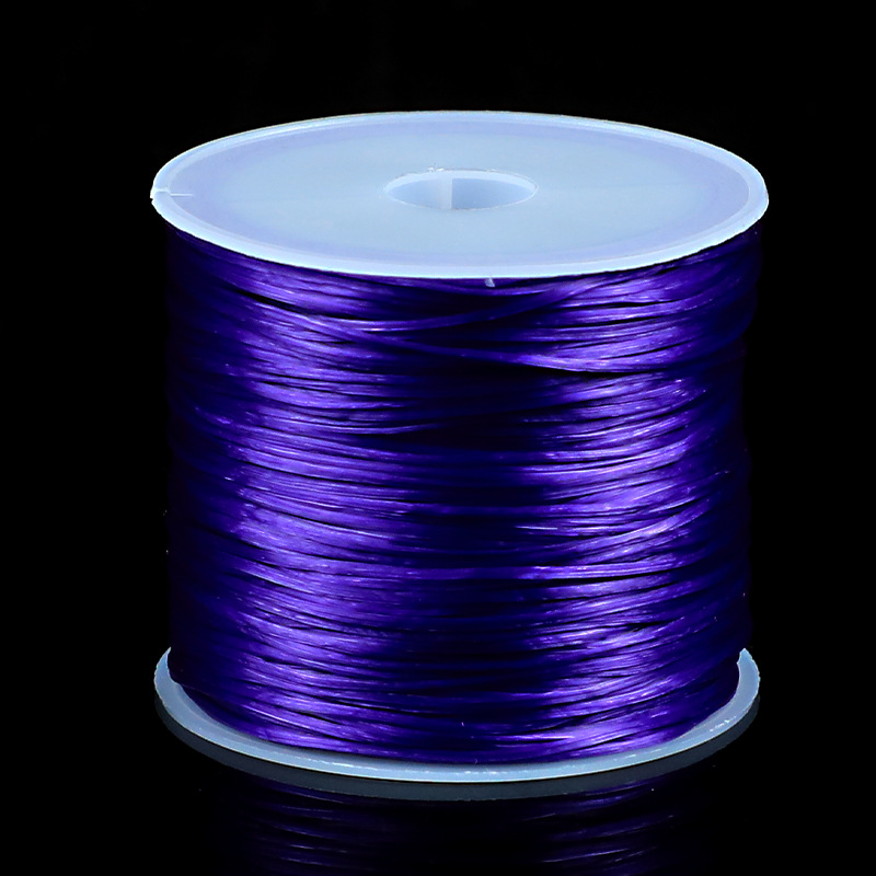 Fabricantes al por mayor línea elástica plana cuerdas elásticas cuerdas de goma cristal línea elástica perla línea de jade