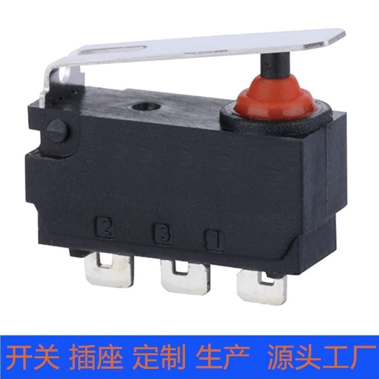 Мини аквапереливной travel выключатель 3 pins с ручкой, сенсорное касание IP67 normally open, normally closed micro switch