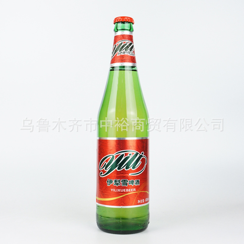 新疆伊犁雪啤酒600ml*9瓶装高度风味啤酒整箱代理批发|ms