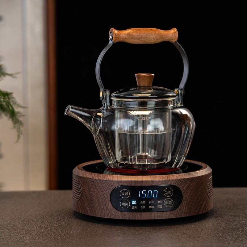 【2025】康米T12电陶炉泡茶煮茶器电磁玻璃壶加热炉控温数码控温|undefined