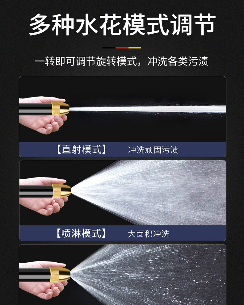 High-Pressure Car Wash Water Gun Hose for Washing Cars, Household Tap Water Telescopic Soft Hose, Durable Cleaning Tool for Cars