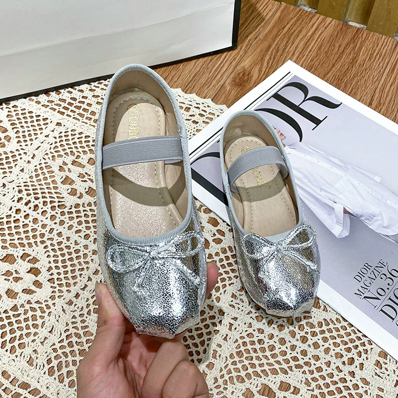 2014 французский темперамент балет плоские туфли для родителей и детей весной и летом новая девушка детская принцесса атласный бант