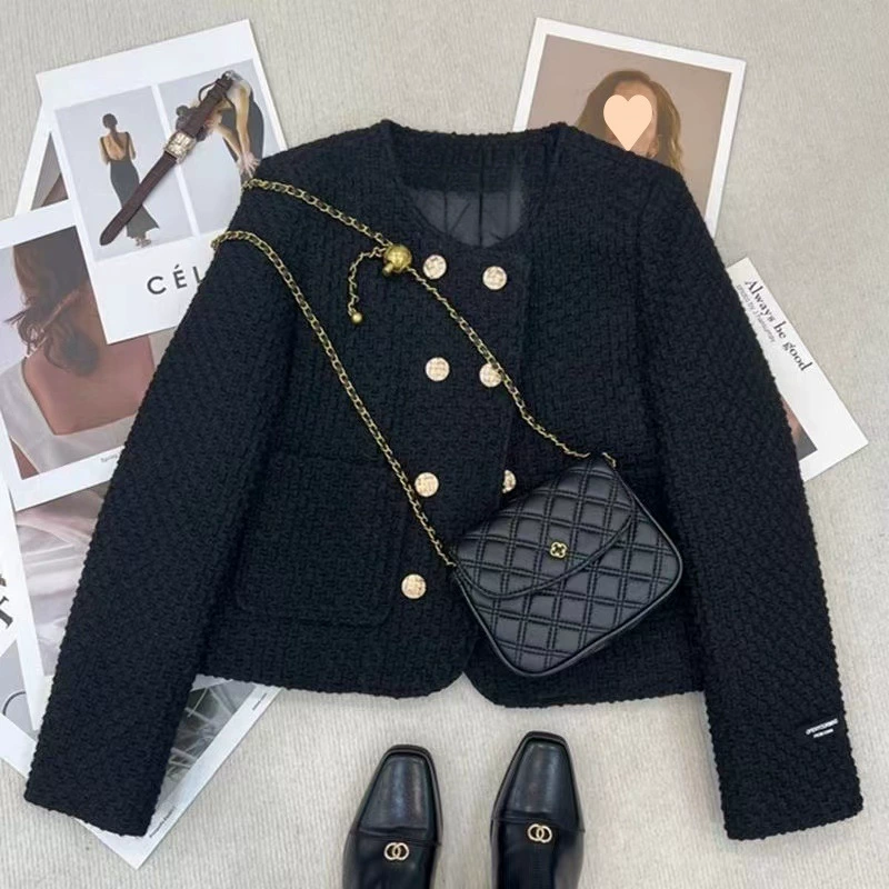Пуховая подкладка, демисезонная короткая куртка, стиль Chanel, французский стиль, для подростков, оптовая продажа