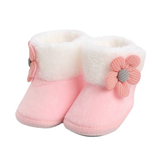 Winter thickened velvet baby shoes with soft soles to keep warm 0-12 months male and female baby toddler shoes socks cotton shoes