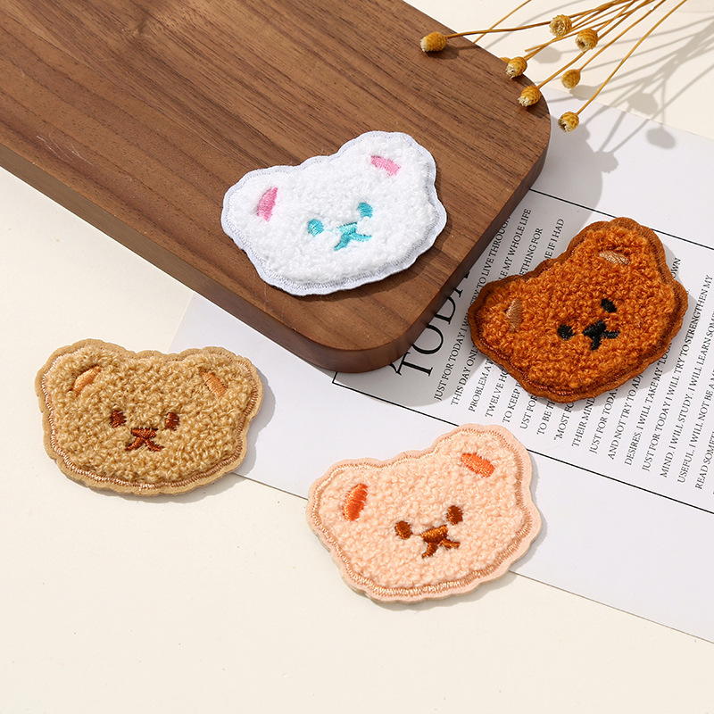 クリエイティブクマの衣類装飾かわいい布ステッカー DIY ジュエリー材料漫画子供服刺繍アクセサリー工場卸売|undefined