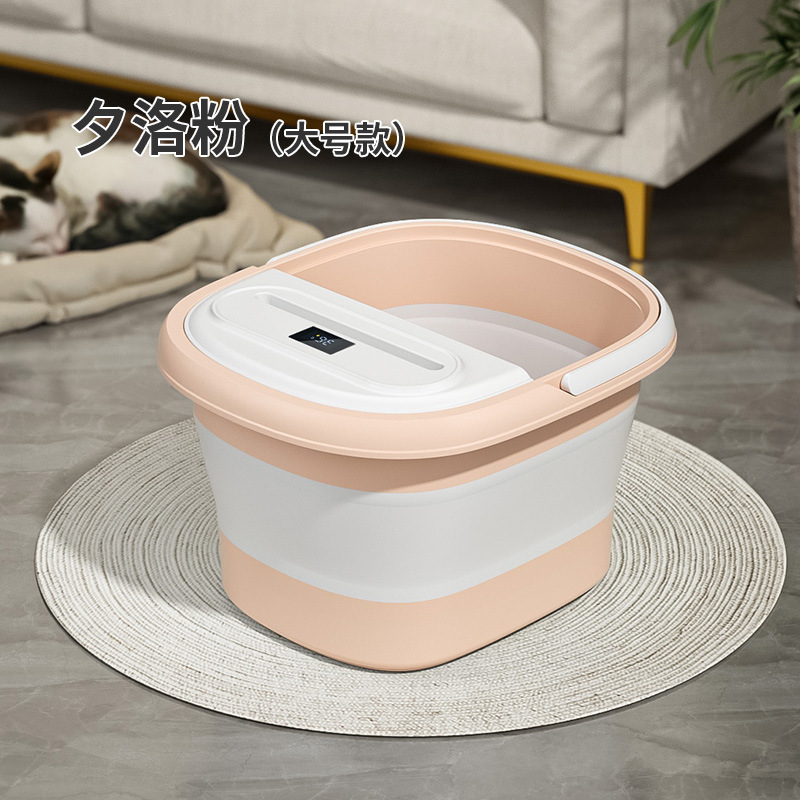 Baño de pies plegable sobre pantorrilla portátil nuevo tipo con cubierta de aislamiento térmico hogar baño de pies dormitorio baño de pies bañera de pies