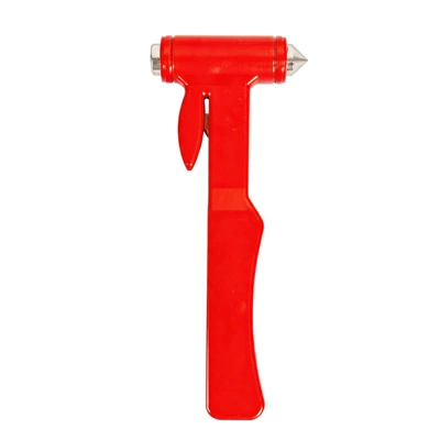 Multifunctional car safety hammer, car emergency window breaker, emergency seatbelt cutter, life-saving hammer, car self-rescue tool (Qəza çəkici) - redcar-safety-hammer