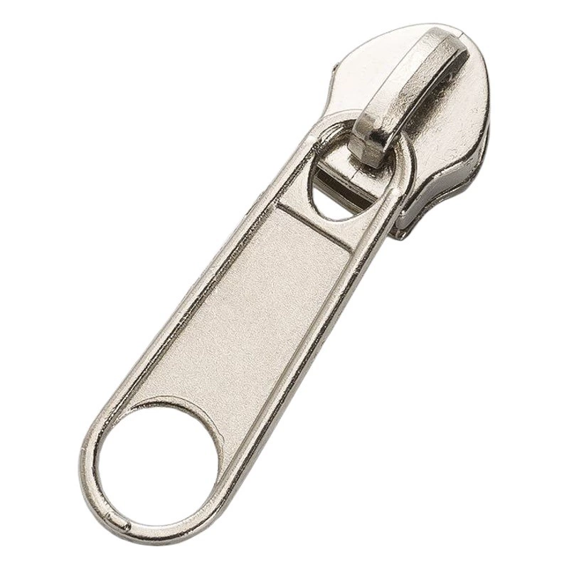 Оптовая продажа № 3 5 № 8 № 10 нейлоновая молния головка электрическая белая металлическая сумка для домашнего текстиля двойная длинная пластина