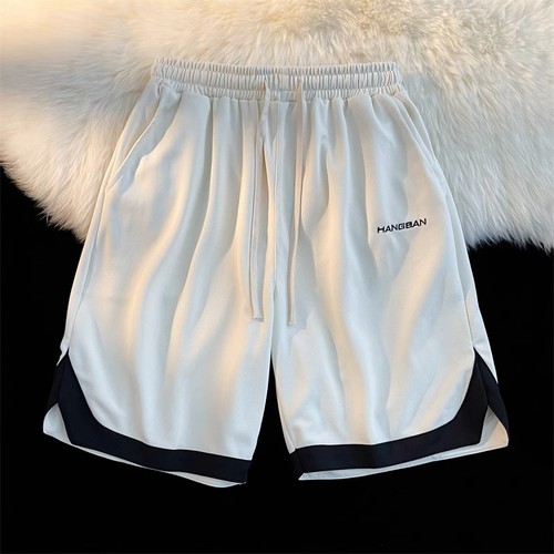 Embroidered Men's Streetwear High-Street Basketball Loose Youth Five-Pocket Shorts Summer Versatile Casual Shorts