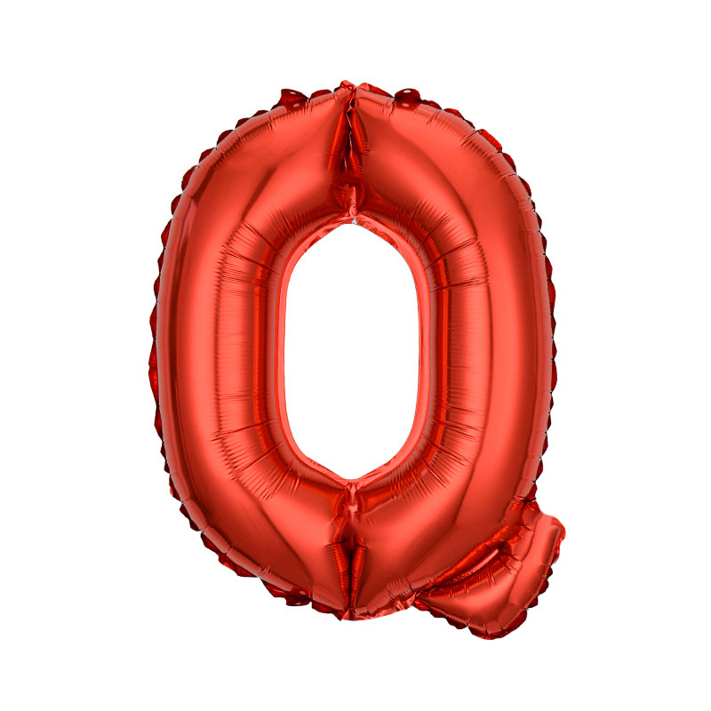 16 pulgadas letras inglesas globo rosa oro oro plata película de aluminio fiesta de cumpleaños fábrica al por mayor letra fiesta