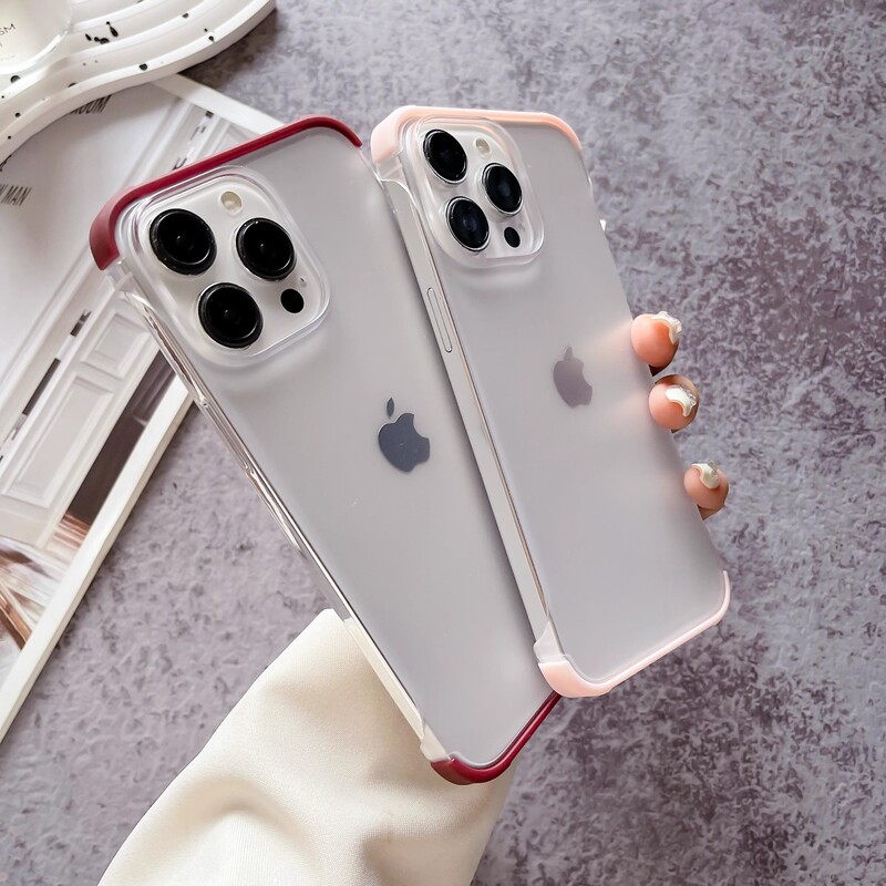 Suitable for iPhone16ProMax Phone Case Frosted Simple Ultra-thin Borderless Apple 14 Drop-resistant Protective Case 15