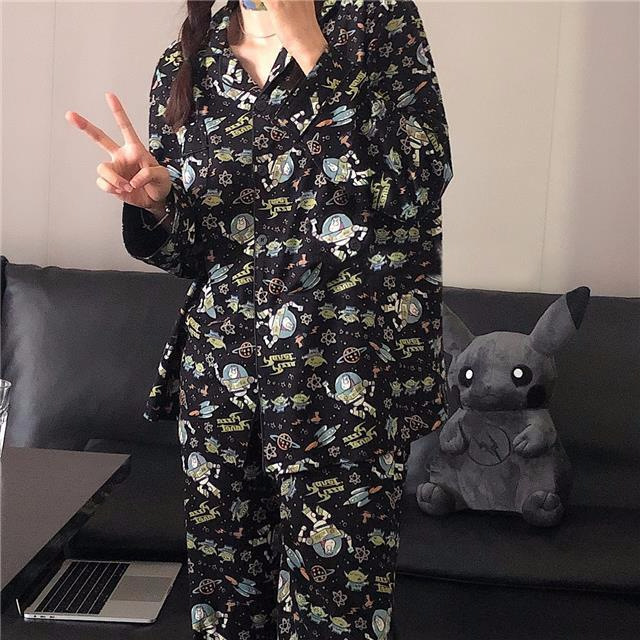 工場卸売りpyjamas日系アニメ布丁犬パジャマ女春秋綿長袖長ズボンカバー対外貿易|undefined