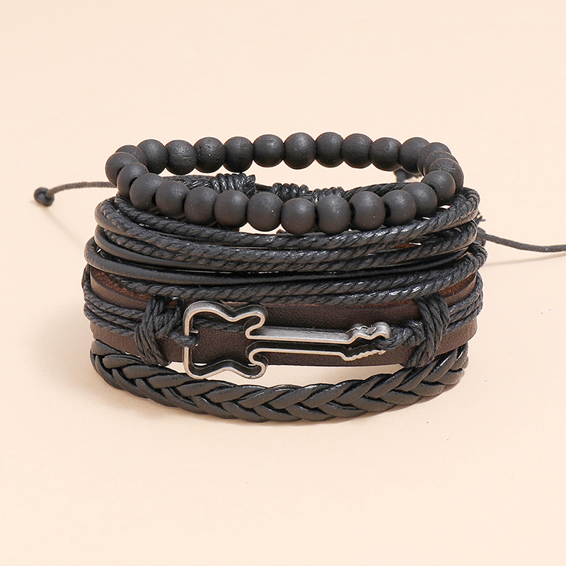 Fashion woven leather bracelet wholesale