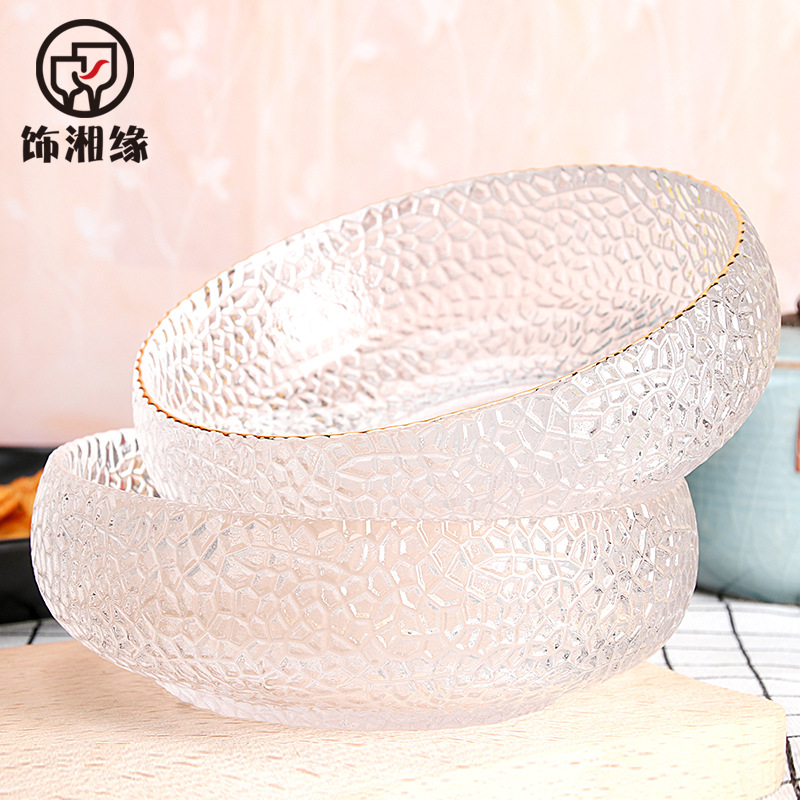 Glass big tea cup for home use