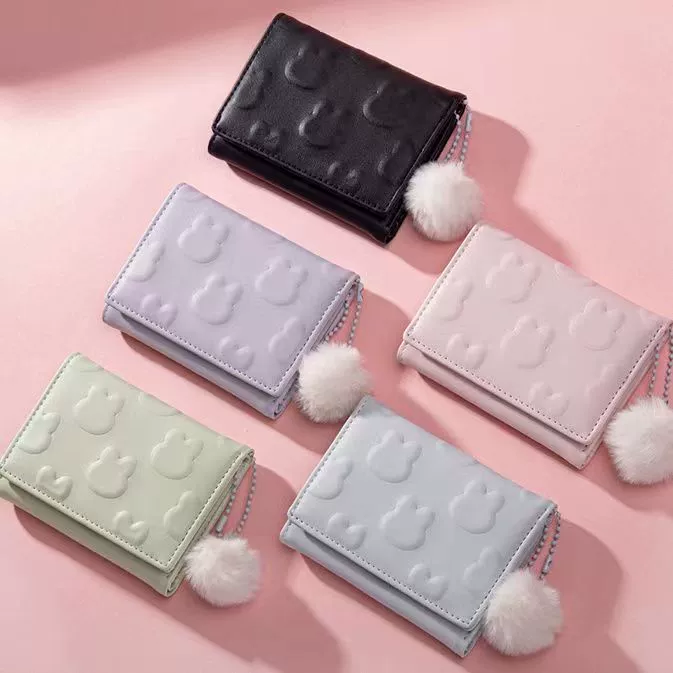 Новая Корейская версия небольшого кошелька, внешний торговый взрыв, Женский кошелек, кроличий Кошелек для монет, свежий сладкий ценный маленький свежий