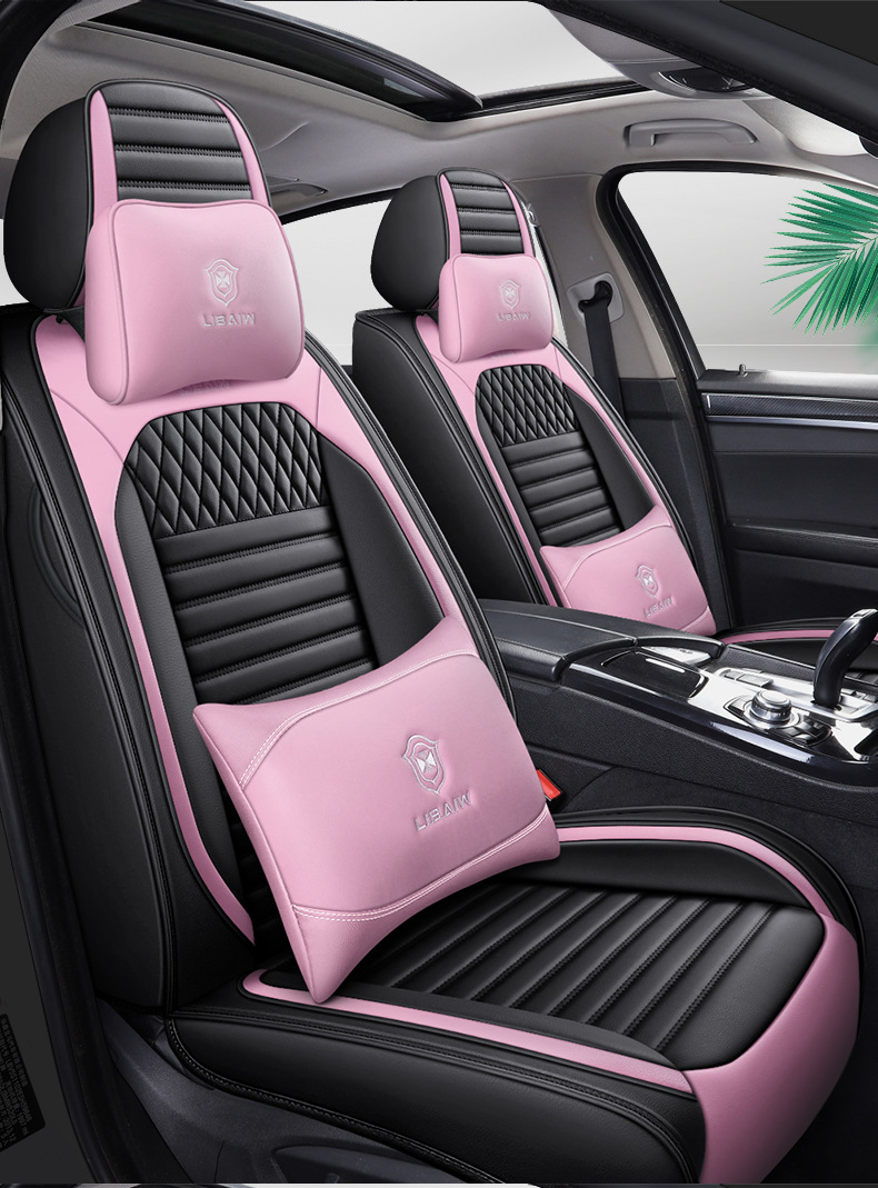 The new car cushion is fully surrounded by the four seasons universal seat cushion leather seat cover car decorative seat cover seat cover manufacturers foreign trade