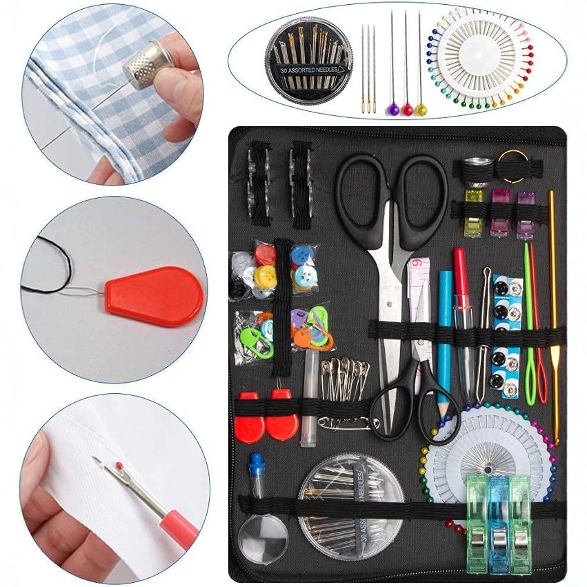 Cross-border hot-selling sewing bag 206 pieces cross-mirror…