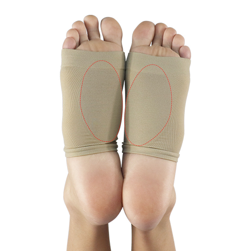 新款弹性绷带硅胶足弓矫正鞋垫扁平足男女外翻足心垫足弓袜