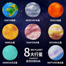 跨境科教考古星球挖掘宝石矿石儿童科教星球系列探索盲盒玩具