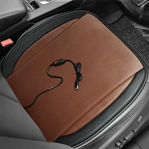 New car heated seat cushion, winter warming small square cushion, short plush heated pad, USB-powered seat pad, single piece, trending on TikTok