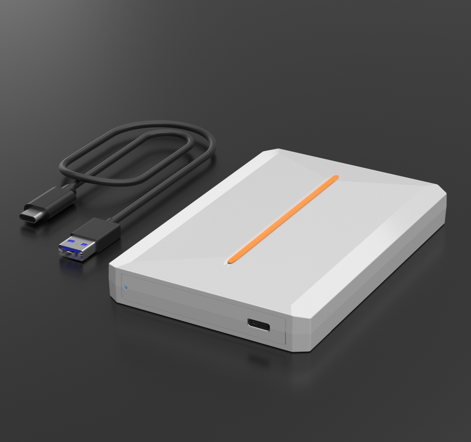 Nueva caja de disco duro móvil de punto transfronterizo USB3.0/3.1 SATA2.5 pulgadas portátil disco duro externo externo