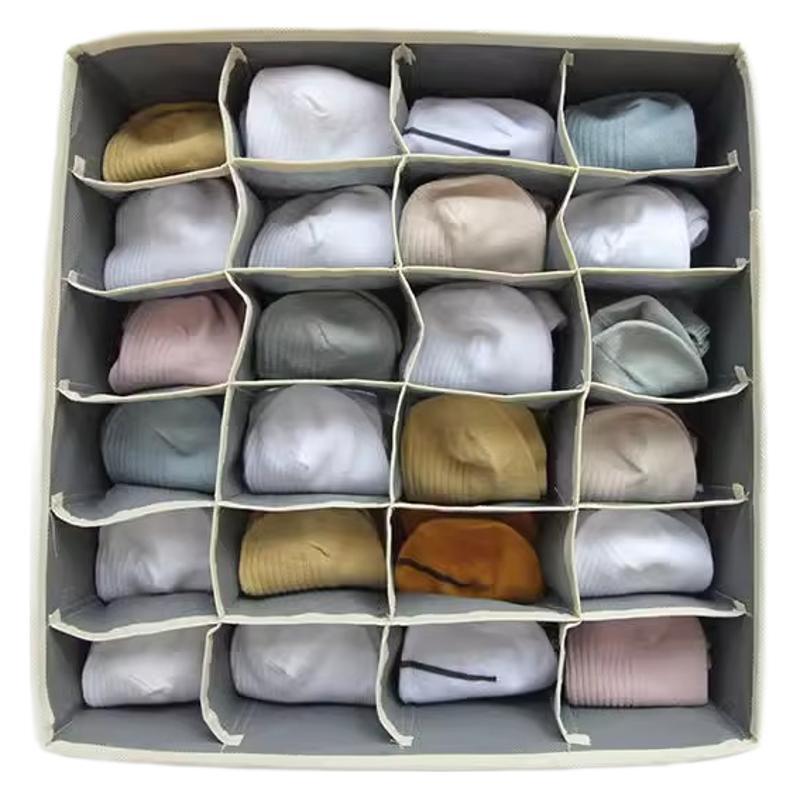 4点セット下着収納ケース布芸家庭用学生寮たんす内靴下下着分格ブラジャー整e 18|undefined