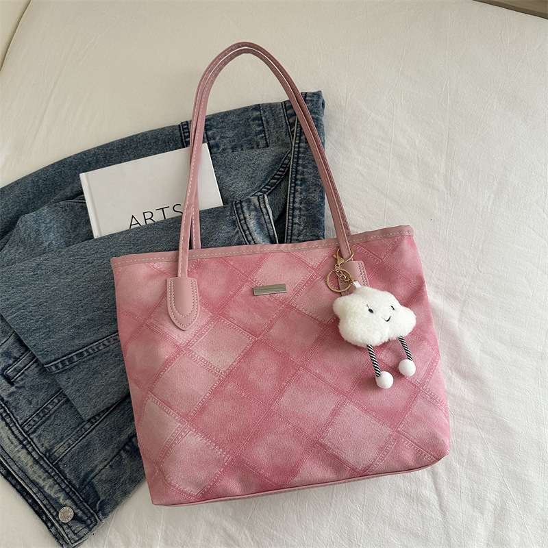 Casual retro bolso de gran capacidad para mujeres 2024 nueva moda moda bolso de hombro de tendencia de textura universal bolso de viaje