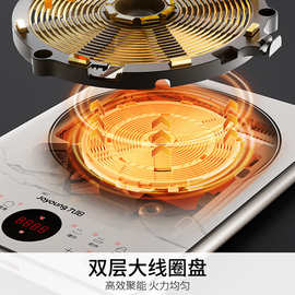九.阳C22S-N401电磁炉2200W电磁灶火锅炉一体微晶加大面板智能定