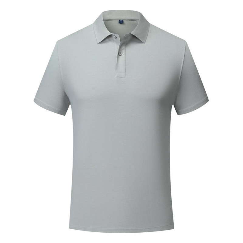 Camiseta POLO de color sólido CVC de 180g y 40 unidades con LOGO estampado, ropa de trabajo de manga corta, ropa de trabajo de verano hecha a medida, fabricante de ropa hecha a medida.