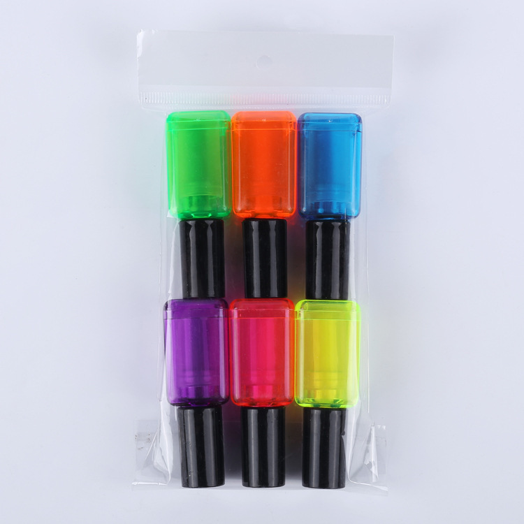Spot wholesale hot highlighter stationery painting set color nail polish shape highlighter
