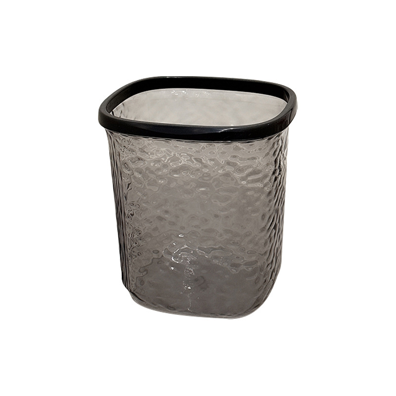 Bote de basura transparente, sala de estar para el hogar de alto valor, cocina de lujo ligera, baño, baño, dormitorio grande, inodoro, canasta de papel higiénico