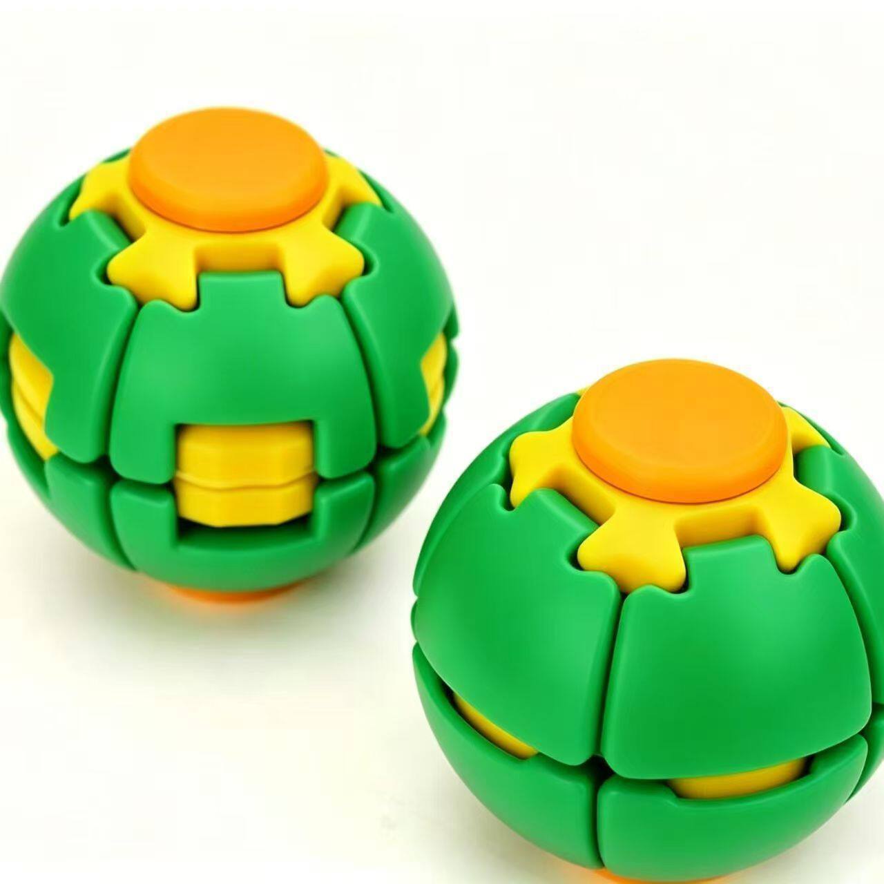 Impresión 3D juguetes descompresivos bola de descompresión giratoria doble juego giroscopio de punta de dedo juguetes de oficina para aliviar el aburrimiento